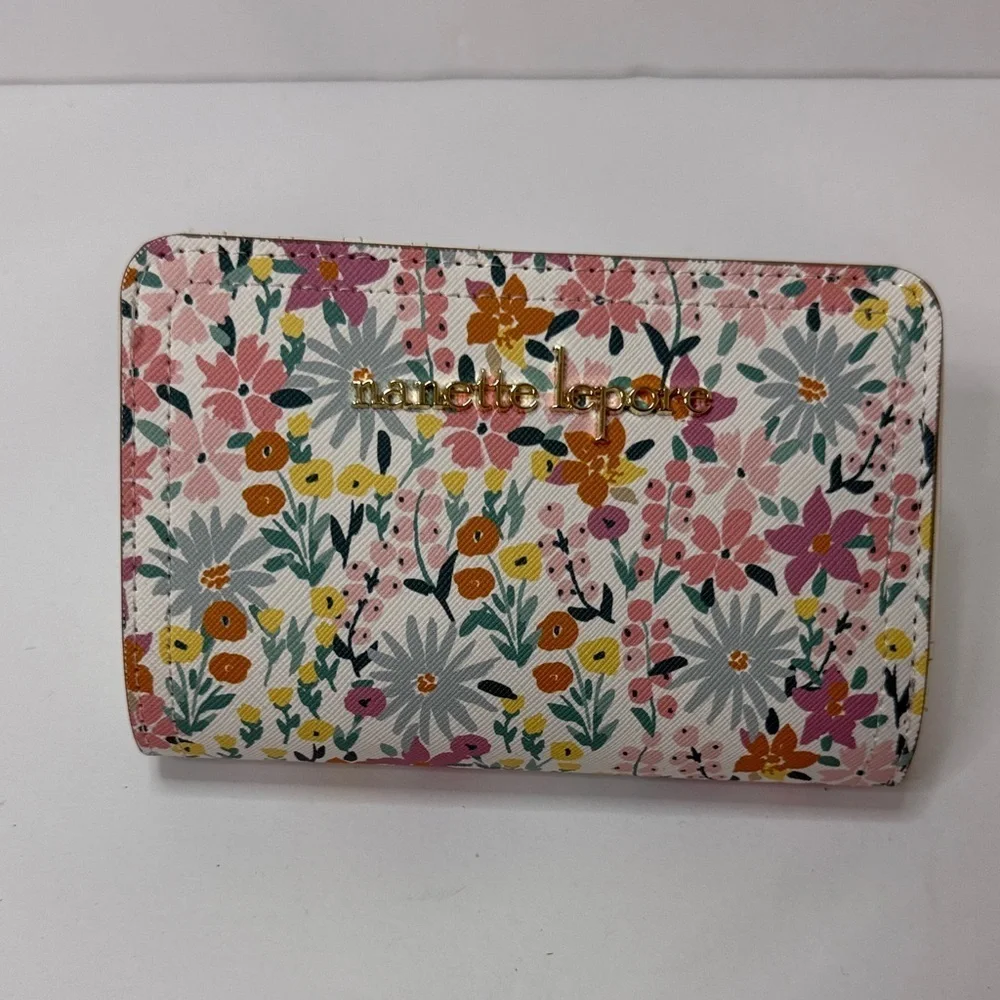 Nanette Lepore Floral Wallet - Pink and Yellow
